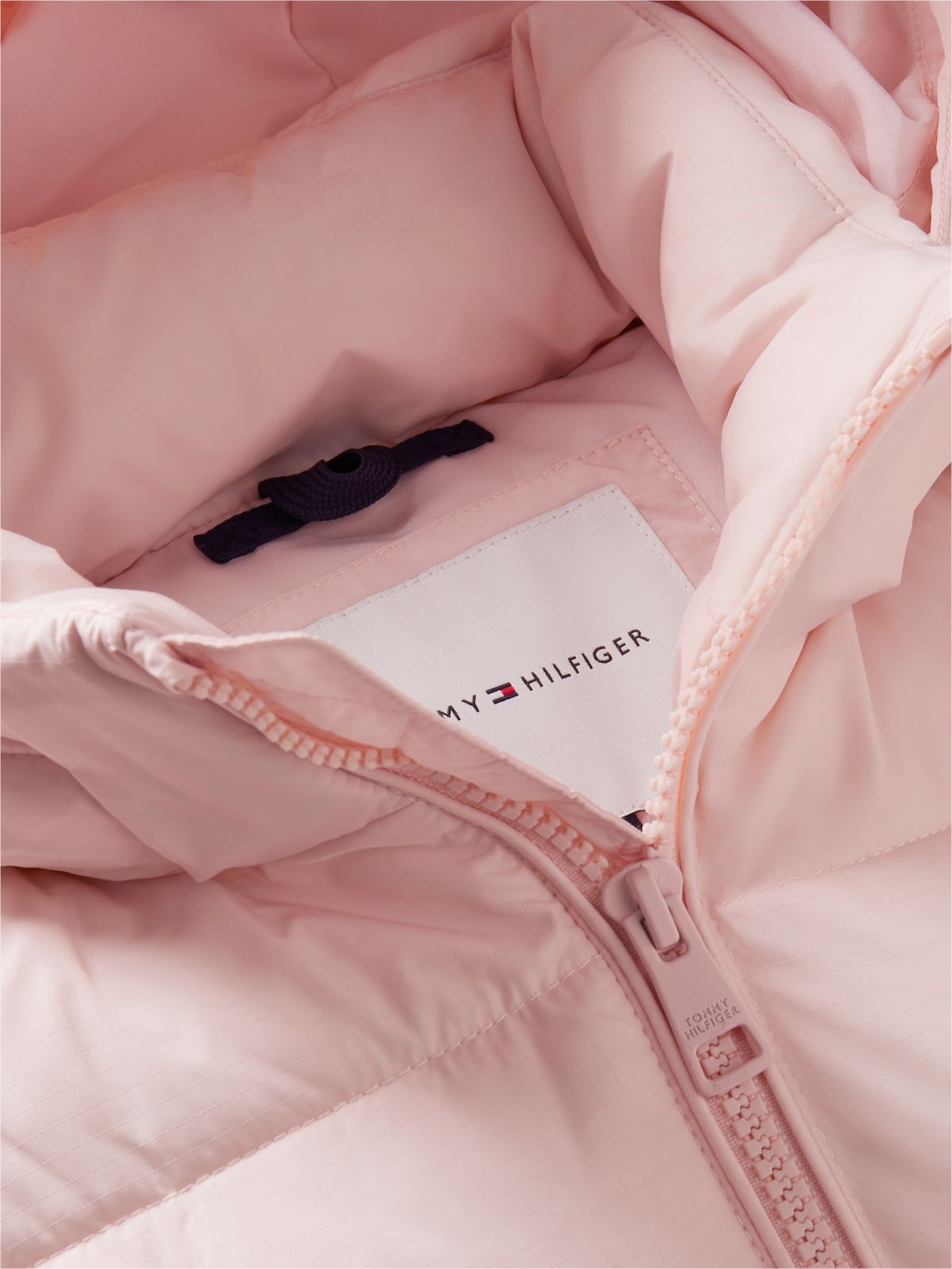 Kids' Classic Badge Logo Hooded Puffer — Whimsy Pink