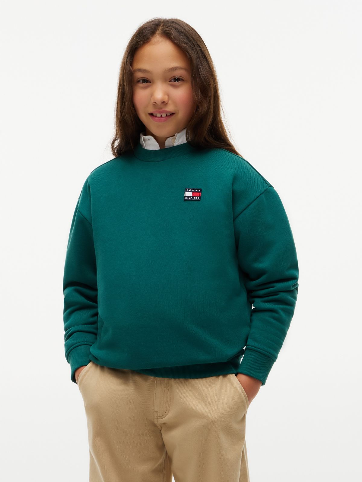 Kids' Classic Flag Logo Sweatshirt — Rural Green