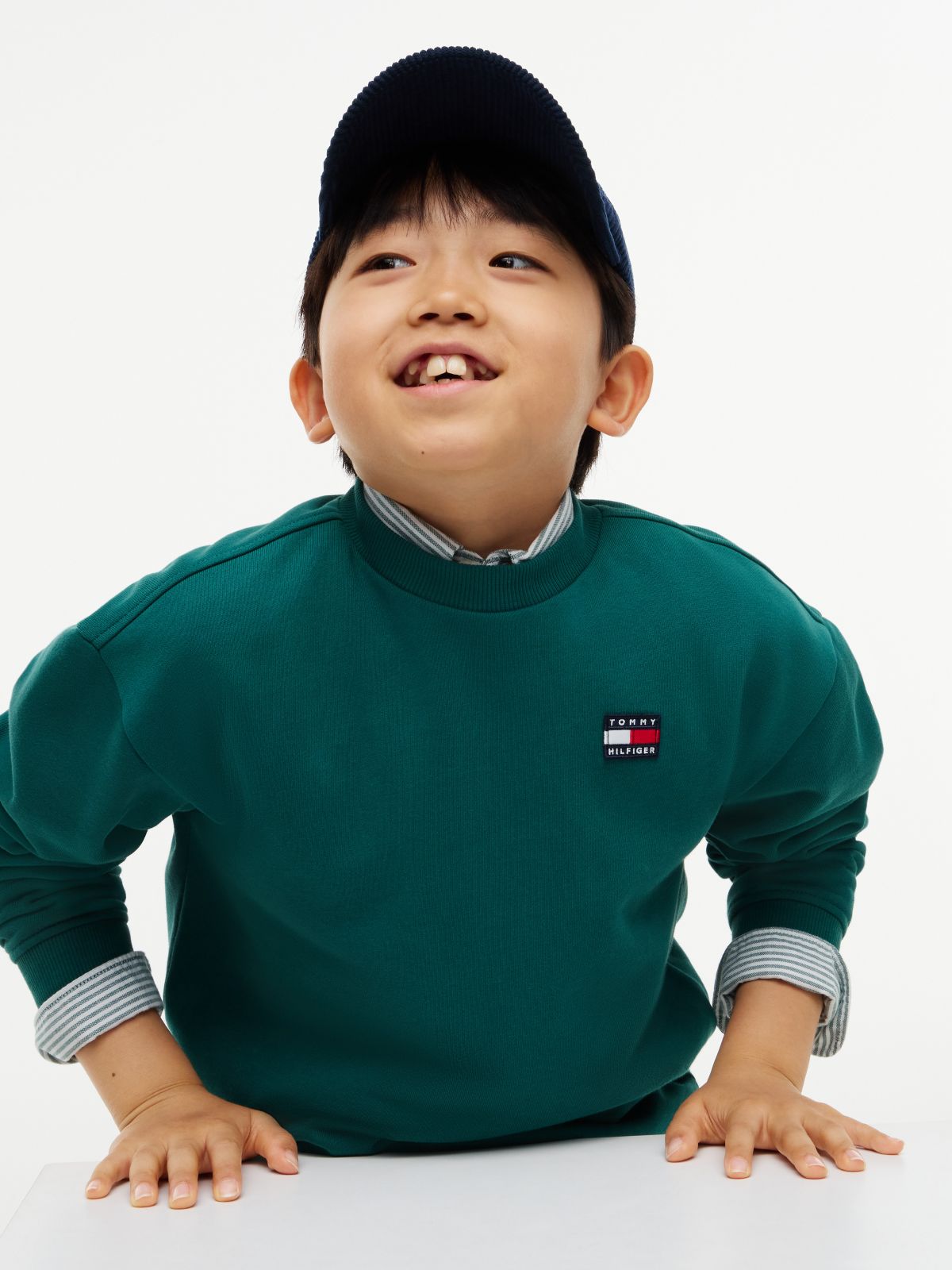 Kids' Classic Flag Logo Sweatshirt — Rural Green