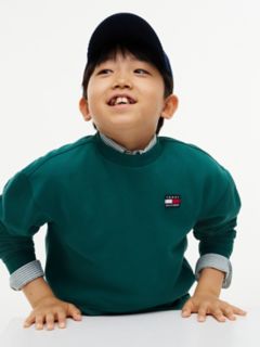 Kids' Classic Flag Logo Sweatshirt — Rural Green 5