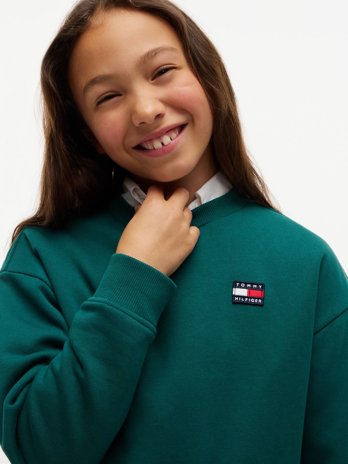 Kids' Classic Flag Logo Sweatshirt — Rural Green