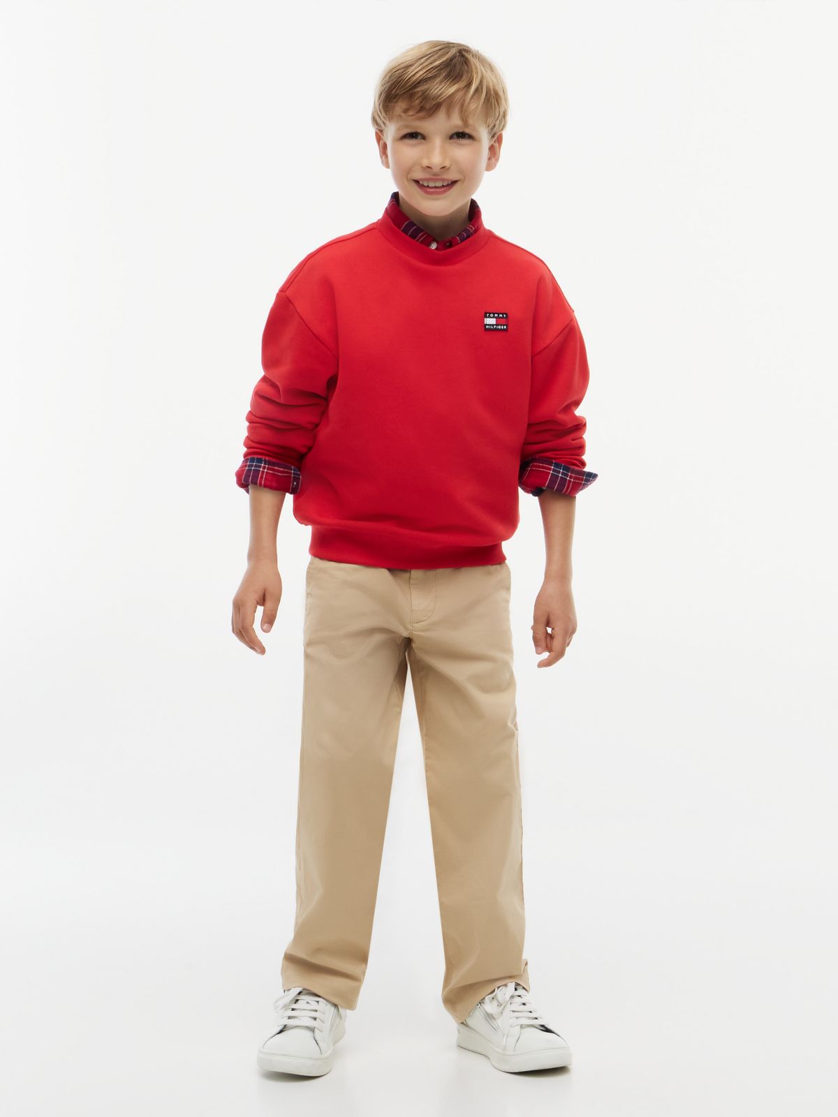 Kids' Classic Flag Logo Sweatshirt — Red Glare