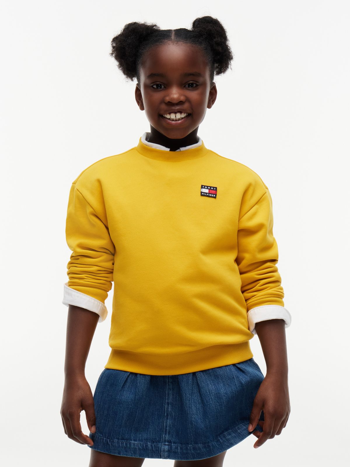Kids' Classic Flag Logo Sweatshirt — Countryside Yellow