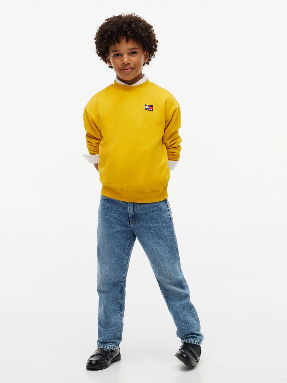 Kids' Classic Flag Logo Sweatshirt — Countryside Yellow