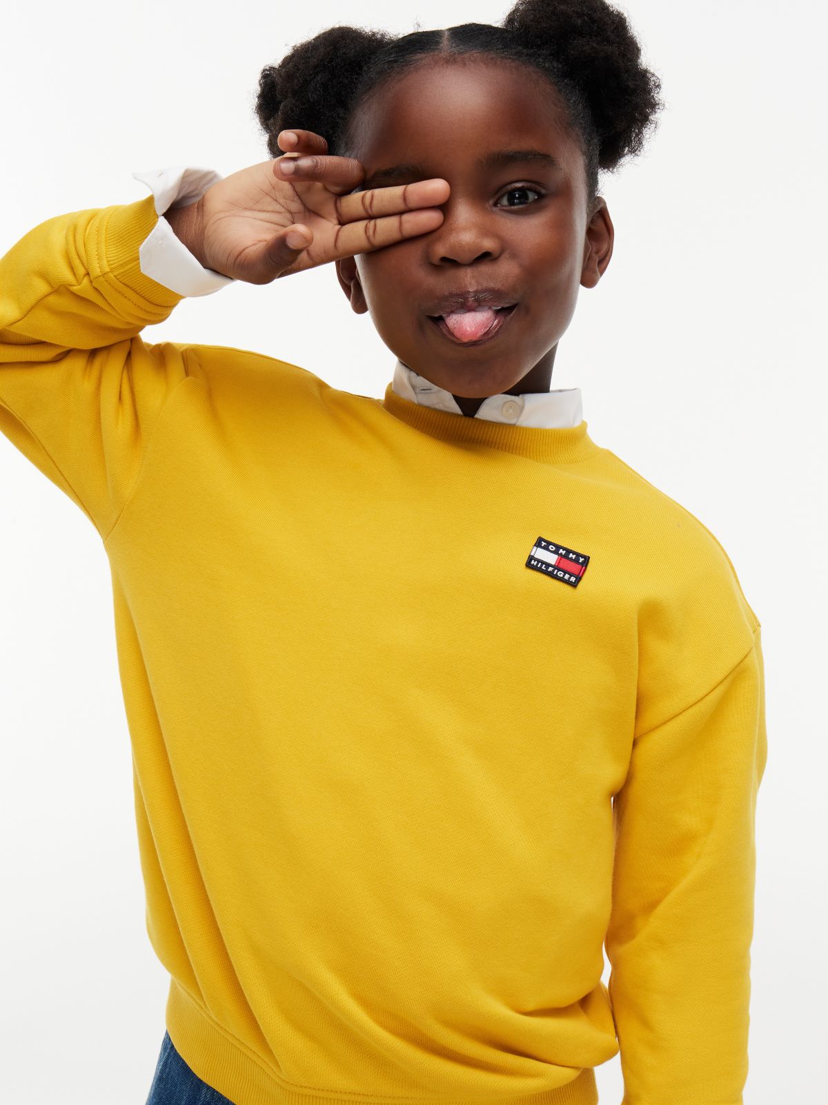 Kids' Classic Flag Logo Sweatshirt — Countryside Yellow