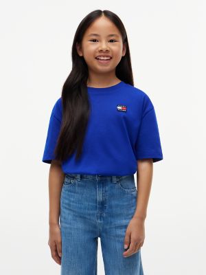 Детская футболка Tommy Hilfiger Badge Logo, цвет: Кобальтовый — фото 2