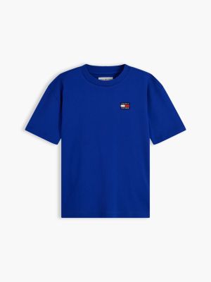 Детская футболка Tommy Hilfiger Badge Logo, цвет: Кобальтовый — фото 8
