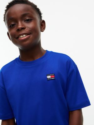 Детская футболка Tommy Hilfiger Badge Logo, цвет: Кобальтовый — фото 4