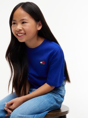 Детская футболка Tommy Hilfiger Badge Logo, цвет: Кобальтовый — фото 5
