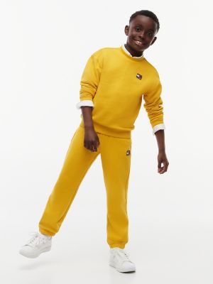 Детские брюки Tommy Hilfiger Classic Badge Logo Sweatpant, цвет: Жёлтый — фото 3