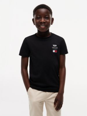 Kids' Tommy x Cadillac F1&reg; Team Logo T-Shirt, Black
