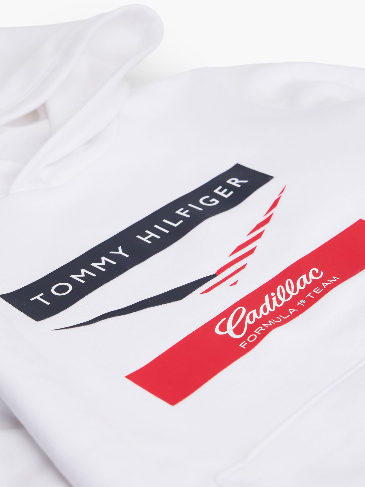 Kids' Tommy x Cadillac F1® Team Chevron Hoodie — White