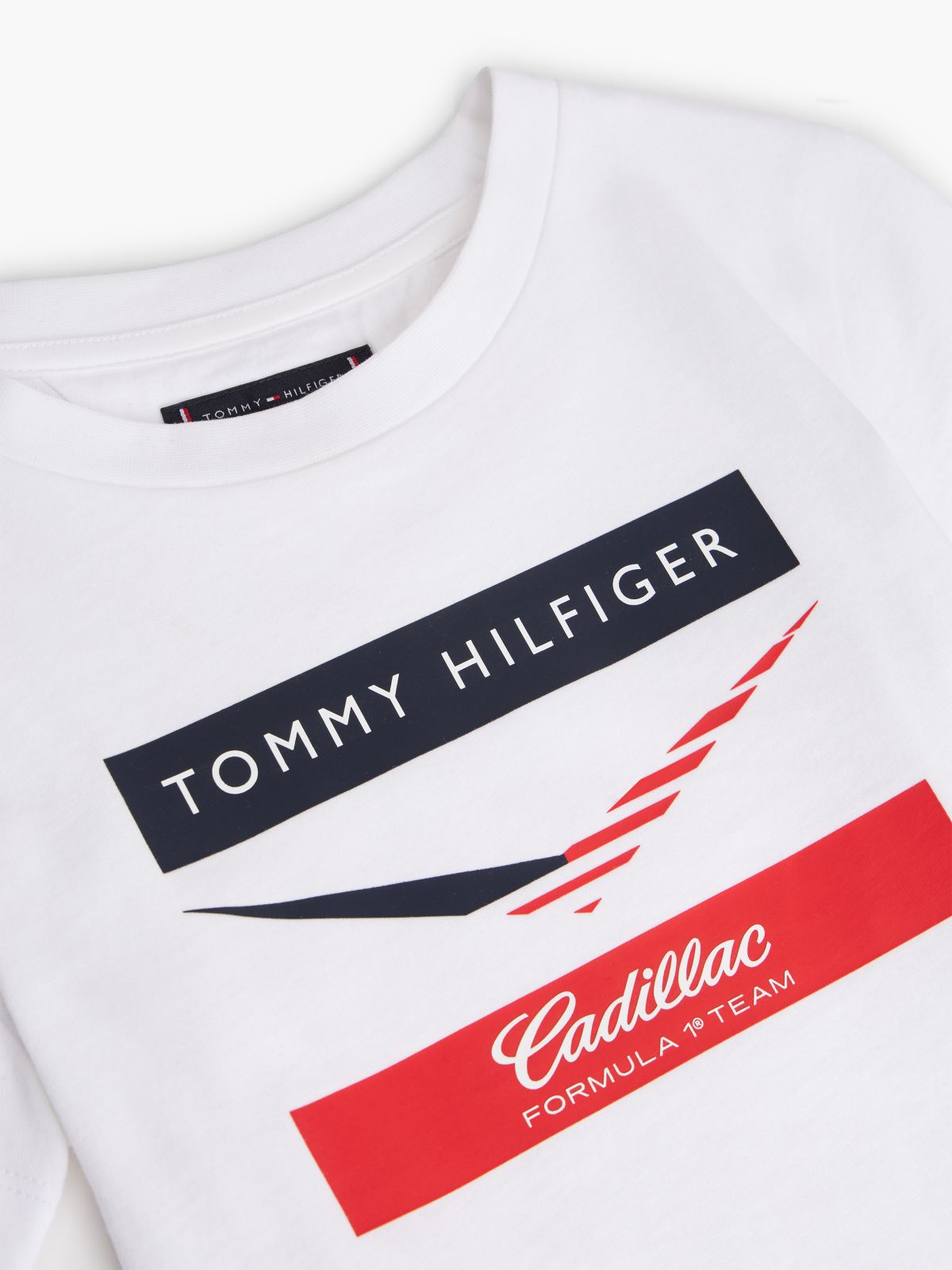 Kids' Tommy x Cadillac F1® Team Chevron T-Shirt — White