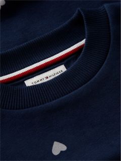 Kids' Tommy Logo Crewneck Sweatshirt — Dark Blue Heart 5