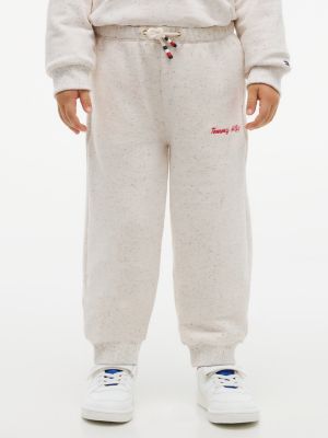 Tommy Hilfiger Kids' Speckled Sweatpant - Cream Heather - 5