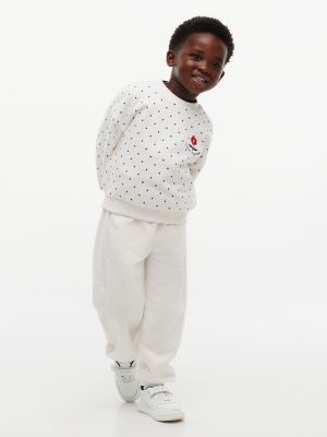 Детская толстовка Tommy Hilfiger Dot and Flower Logo, цвет: В горошек — фото 3
