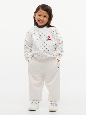 Детская толстовка Tommy Hilfiger Dot and Flower Logo, цвет: В горошек — фото 4