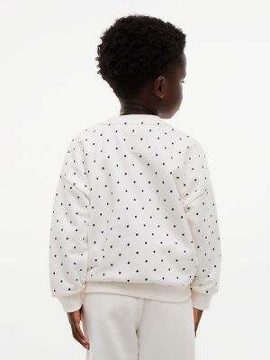 Детская толстовка Tommy Hilfiger Dot and Flower Logo, цвет: В горошек — фото 7