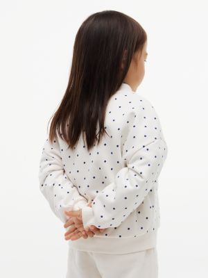 Детская толстовка Tommy Hilfiger Dot and Flower Logo, цвет: В горошек — фото 8