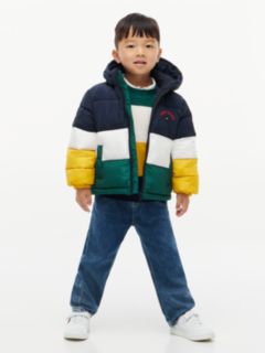 Kids' Colorblock Water-Resistant Puffer — Dark Blue Colblock 3