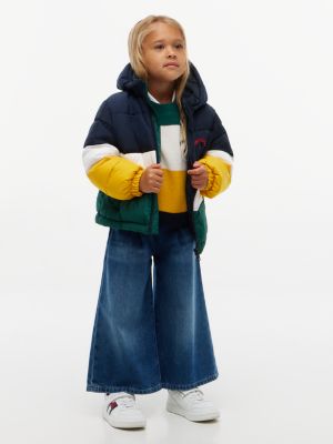 Детская куртка Tommy Hilfiger Colorblock Water-Resistant Puffer, цвет: Тёмный синий — фото 4