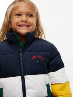 Kids' Colorblock Water-Resistant Puffer — Dark Blue Colblock 6