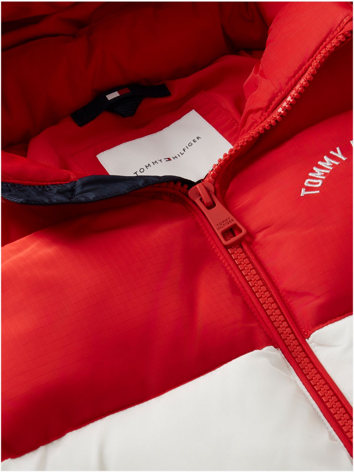 Kids' Colorblock Water-Resistant Puffer — Red Glare Colblock