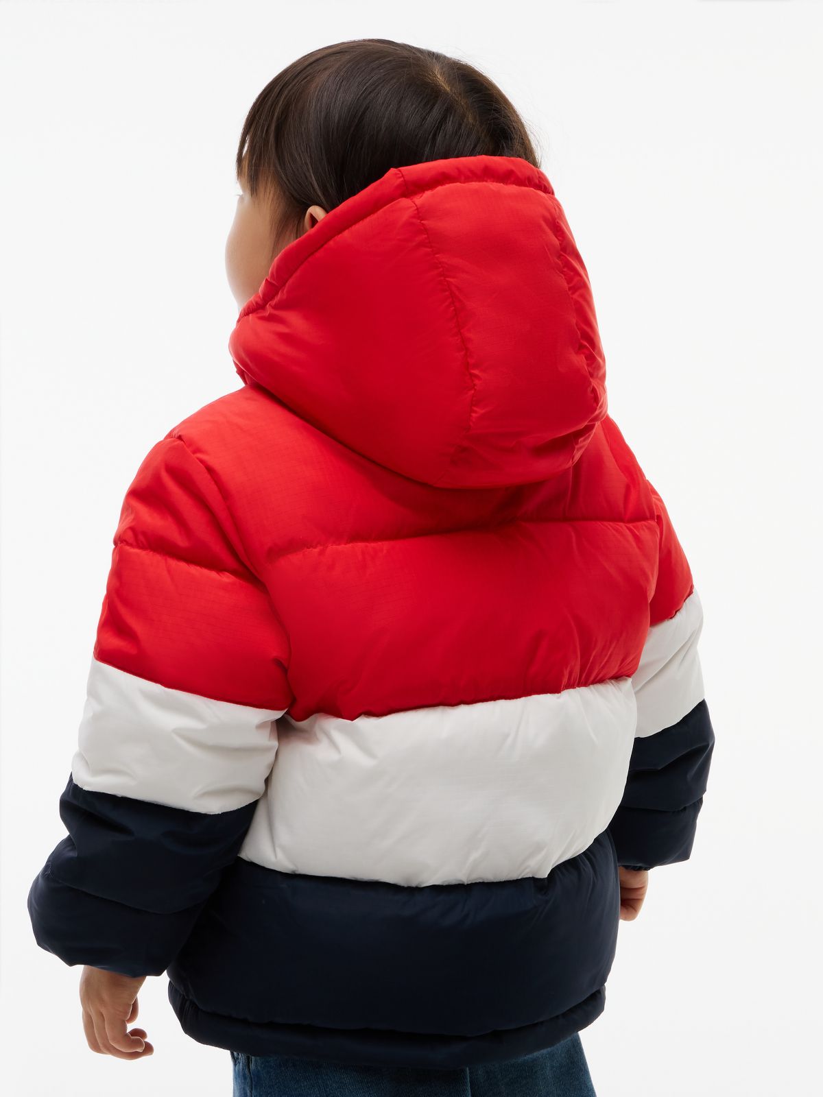 Kids' Colorblock Water-Resistant Puffer — Red Glare Colblock