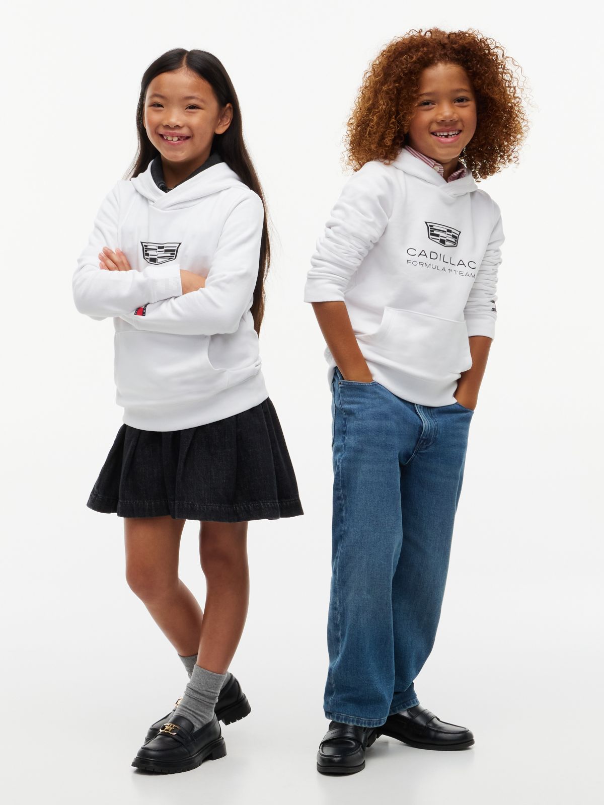 Kids' Tommy x Cadillac F1® Team Logo Hoodie — White
