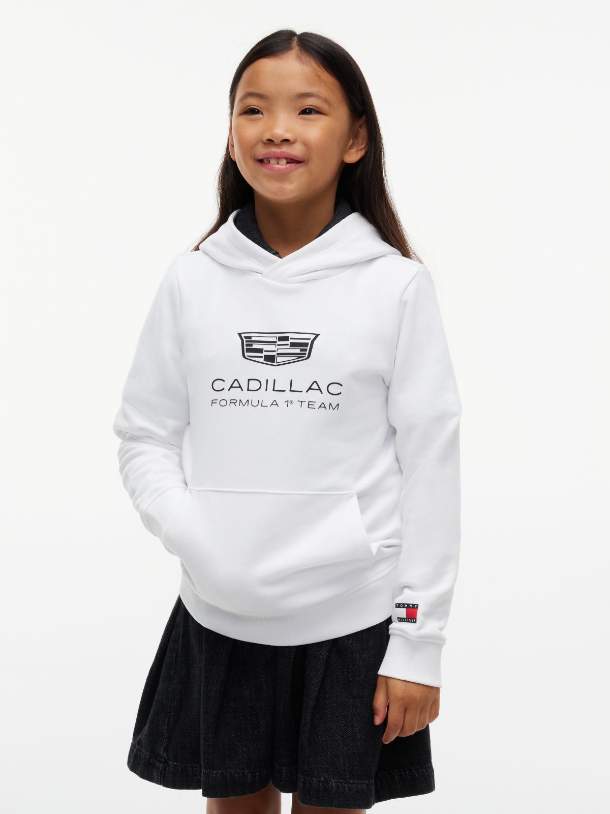 Kids' Tommy x Cadillac F1® Team Logo Hoodie — White