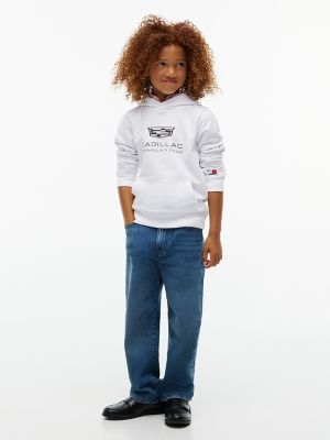 Детское худи Tommy Hilfiger Tommy x Cadillac F1® Team Logo, цвет: Белый — фото 3