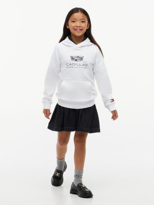 Детское худи Tommy Hilfiger Tommy x Cadillac F1® Team Logo, цвет: Белый — фото 4