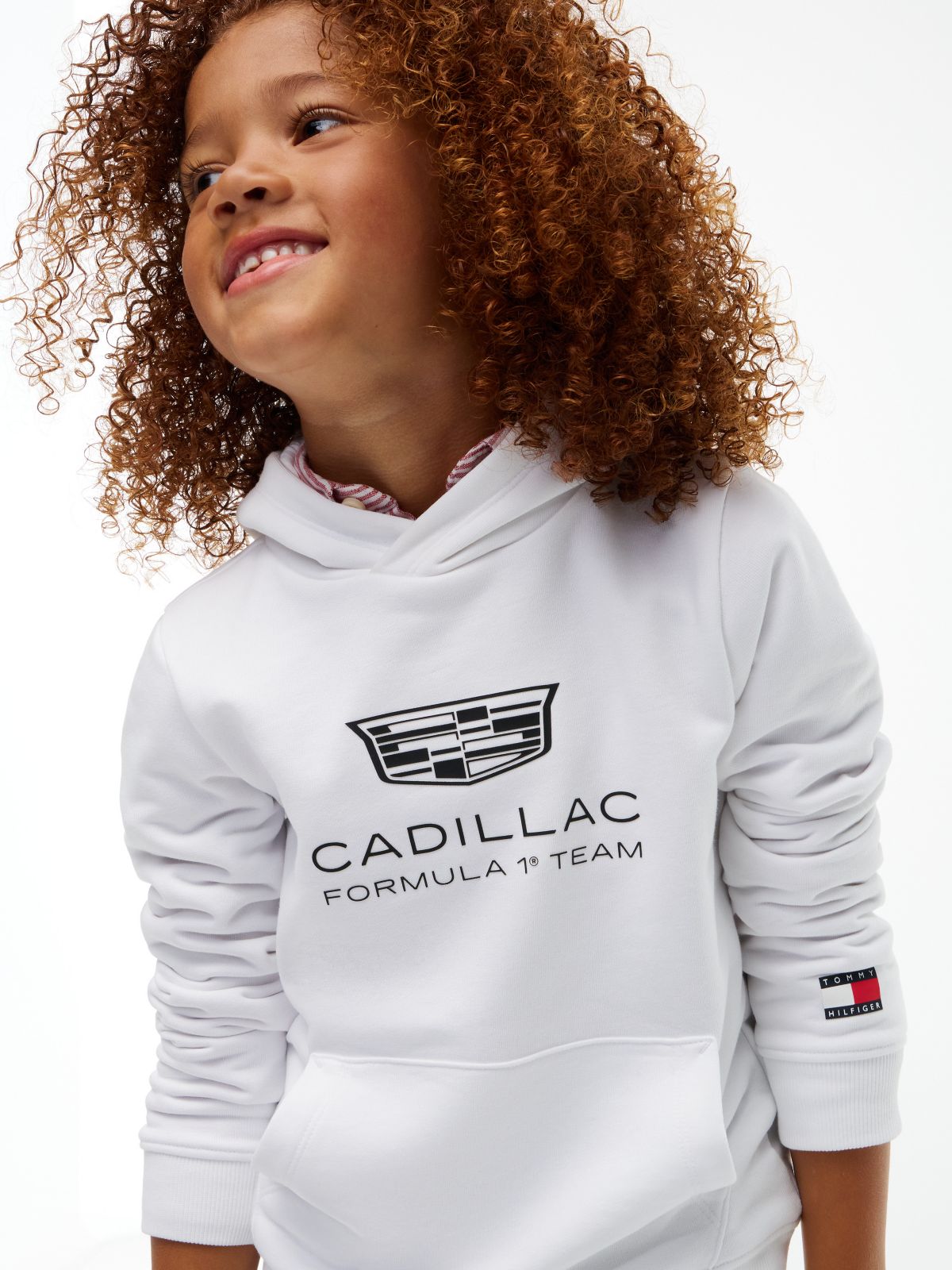 Kids' Tommy x Cadillac F1® Team Logo Hoodie — White