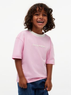 Kids' Hilfiger Graphic T-Shirt, Classic Pink