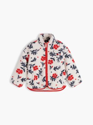 Детская куртка Tommy Hilfiger Polar Fleece, цвет: С принтом белый — фото 6