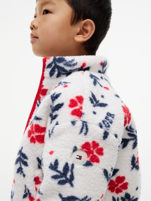 Детская куртка Tommy Hilfiger Polar Fleece, цвет: С принтом белый — фото 3
