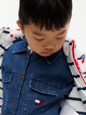 Детская куртка Tommy Hilfiger Polar Fleece, цвет: С принтом белый — фото 4