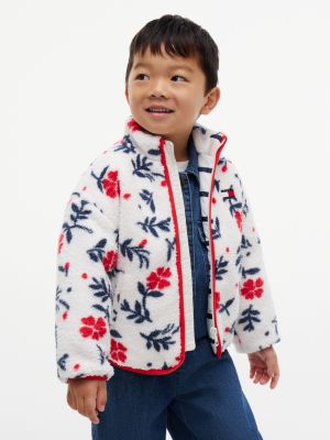 Детская куртка Tommy Hilfiger Polar Fleece, цвет: С принтом белый — фото 1
