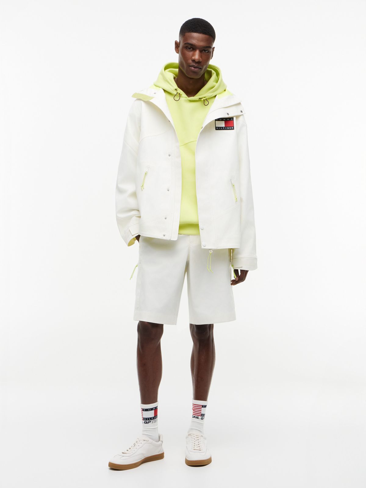 Tommy x US SailGP Team Windbreaker — Ecru