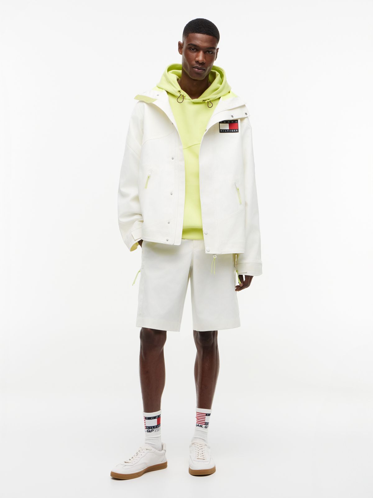 Tommy x US SailGP Team Windbreaker — Ecru