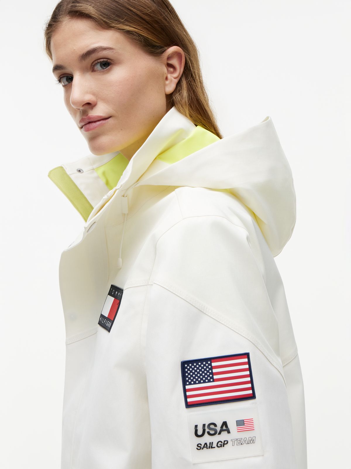Tommy x US SailGP Team Windbreaker — Ecru