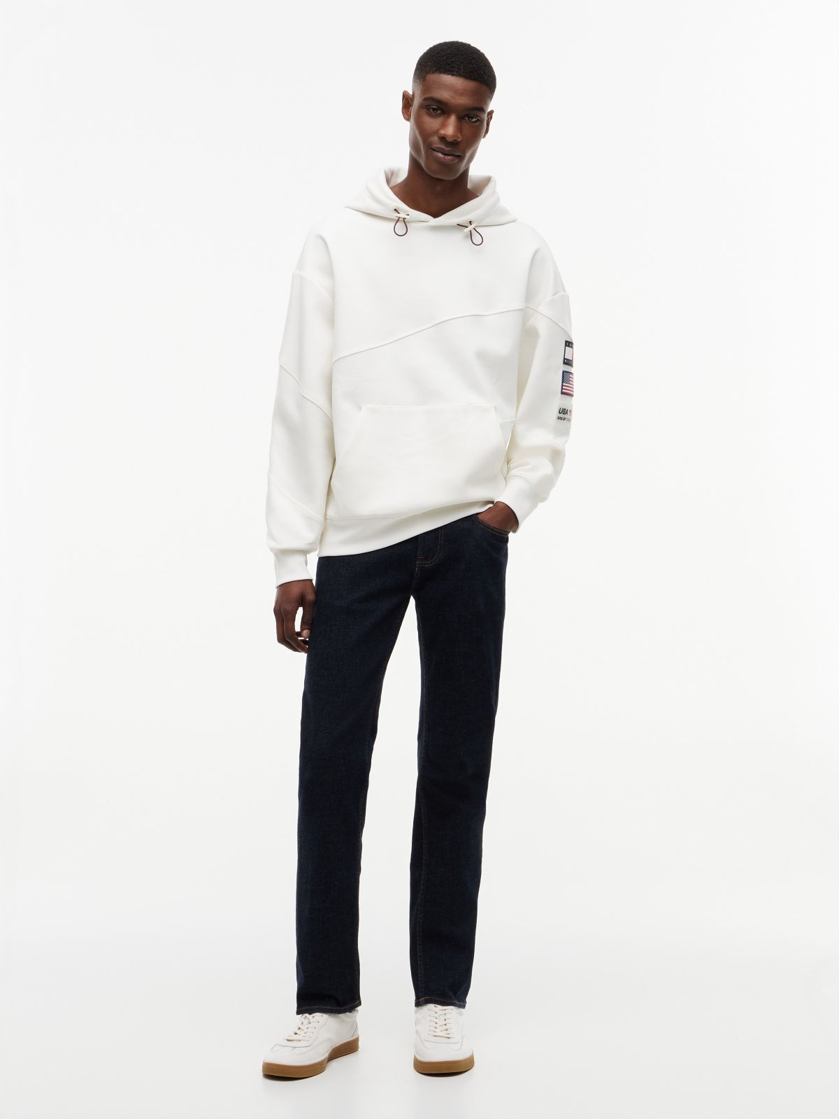 Tommy x US SailGP Team Tech Hoodie — Ecru