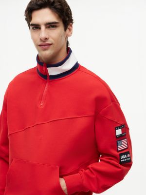 Мужские топы Tommy Hilfiger Tommy x US SailGP Team Tech Quarter-Zip — фото 3