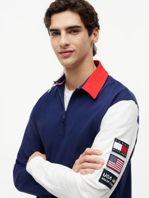 Мужские топы Tommy Hilfiger Tommy x US SailGP Team Colorblock Rugby — фото 3
