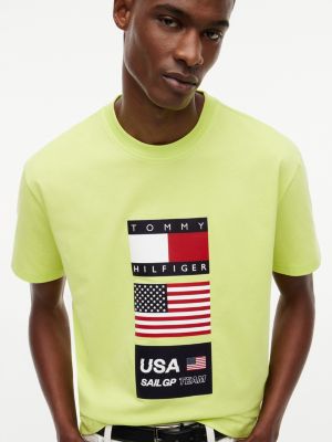Мужские футболки Tommy Hilfiger Tommy x US SailGP Team Flag T-Shirt — фото 3