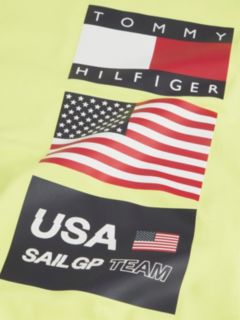 Tommy x US SailGP Team Flag T-Shirt — Citra Lime 6