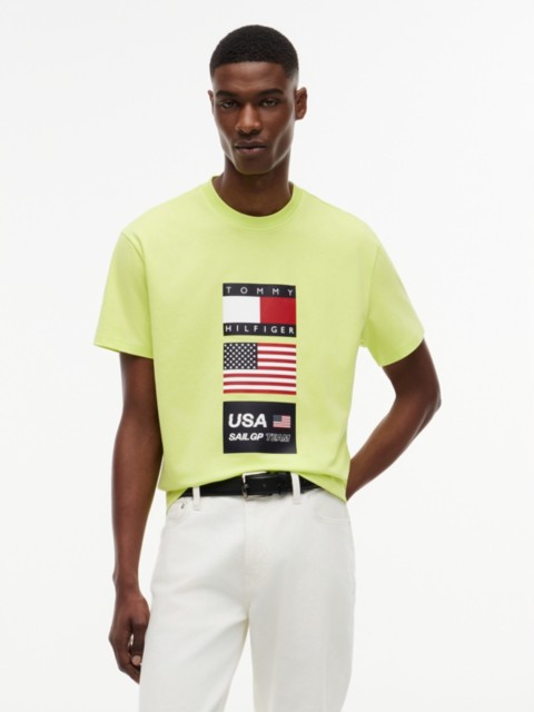 Мужские футболки Tommy Hilfiger Tommy x US SailGP Team Flag T-Shirt