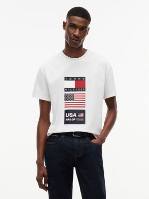 Tommy x US SailGP Team Flag T-Shirt, Ecru