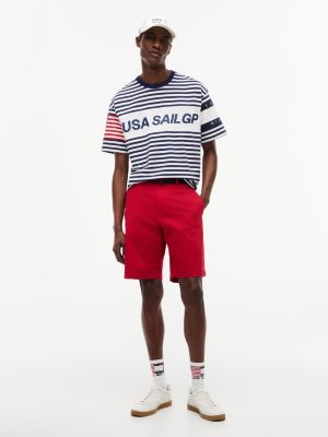 Мужские футболки Tommy Hilfiger Tommy x US SailGP Team Striped T-Shirt — фото 2