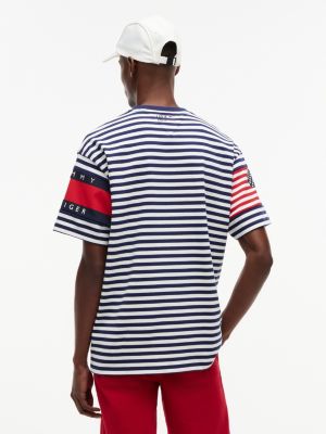 Мужские футболки Tommy Hilfiger Tommy x US SailGP Team Striped T-Shirt — фото 4